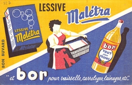 Ancien Buvard Collection  LESSIVE MALETRA - Produits Ménagers