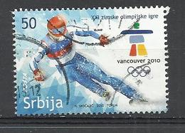 SERBIA 2010 - WINTER OLYMPIC GAMES - POSTALLY USED OBLITERE GESTEMPELT USADO - Winter 2010: Vancouver