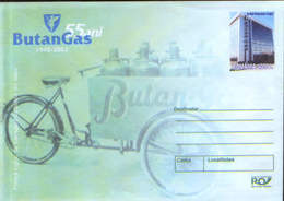 Romania - Stationery Cover Unused 2003(215)- 55 Years Old Butangas, The First Means Of Transport Of Bottles In Italy - Gaz