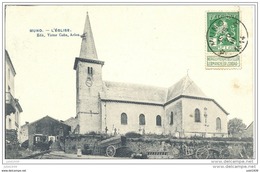 MUNO ..-- L ' Eglise . 1914 Vers VERSAILLES ( Mr Mme Alexandre JOUANNEAU ) . Voir Verso . - Florenville