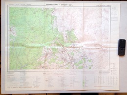 ©1972 NOBRESSART ATTERT CARTE D ETAT MAJOR NOTHOMB HEINSTERT SCHOCKVILLE RODENHOF GRENDEL VLESSART ELL HOSTERT S498 - Attert