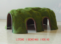 DEUX (2) TUNNELS UNE VOIE - HO - 1/87 - - Decoración