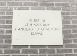 Boussu  - Plaque Commémorative Pour Stanislas D'Otremont , Rue Bergifosse ... Photo Années 80 - Boussu