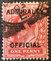 GREAT BRITAIN 1903 - Canceled - Sc# O79 - Admiralty Official 1d - Officials