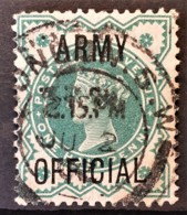 GREAT BRITAIN 1900 - Canceled - Sc# O57 - Army Official 0.5d - Service