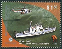 Argentine Argentina Argentinien 2010 Prefectura Naval Préfecture Navale Aérospatiale Super Puma - Helicopters