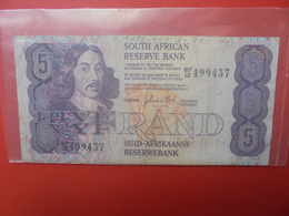 AFRIQUE DU SUD 5 RAND 1978-94 SIGNATURE N°6  CIRCULER - Sudafrica