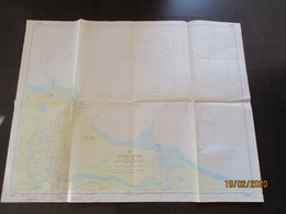 POLAND GDANSK  DANZIG  , HUGE NAUTICAL MAP OF SOVIET RUSSIAN NAVY , 0 - Cartes Marines