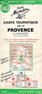 Carte Routière De La Provence Touristique édition 1949 - Cartes Routières