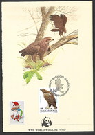 HUNGARY 1983 WWF BIRD ON CARD WITH ARTWORK - Other & Unclassified