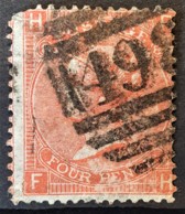 GREAT BRITAIN 1865 - Canceled - Sc# 43 - 4d - Used Stamps