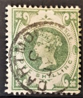 GREAT BRITAIN 1887-92 - Canceled - Sc# 122 - Jubilee Issue 1sh - Used Stamps