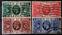 GREAT BRITAIN 1935 - Canceled - Sc# 226-229 - Complete Set! - Silver Jubilee - Used Stamps