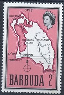 Barbuda - Caraïbes 1968-70 Y&T N°14 - Michel N°14 *** - 2c Carte De L'île - Barbuda (...-1981)