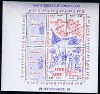 Saint-Pierre-et-Miquelon Yvert Block Nr 3 Philexfrance 89 Postfrisch/neuf Sans Charniere /MNH/** General Picture - Nuevos