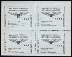 Gabon Lignes Vignet Aeriennes Interieures  Sheet Of 4  Postfrisch/neuf Sans Charniere /MNH/** General Picture 1965 - Gabón (1960-...)