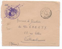 ALGERIE - 1962 - ENVELOPPE FM De VALEE Avec RARE CACHET De SAS ! - Algerienkrieg