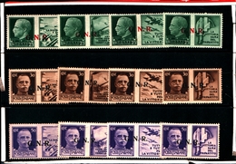 91047) ITALIA- IMPERIALE CON Soprastampa G.n.r. - Propaganda Di Guerra - 1943-MNH**-3V.MLH* - Otros & Sin Clasificación