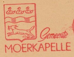 Meter Cover Netherlands 1962 Fox - Ducks - Municipal Coat Of Arms Moerkapelle - Sin Clasificación