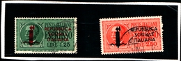 91048) ITALIA- Effigie Di Vittorio Emanuele III Soprastampato - ESPRESSI - 24 Gennaio 1944 - 1943-USATI - Andere & Zonder Classificatie