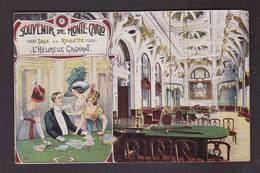 CPA Monaco Monte Carlo Jeu Satirique Caricature Casino Non Circulé - Monte-Carlo