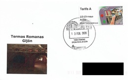 SPAIN. POSTMARK ROMAN BATHS. GIJON (ASTURIAS) 2020 - Altri & Non Classificati