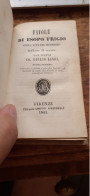Favole Di Esopo Frigio GIULO LANDI Simone Birindelli 1843 - Livres Anciens