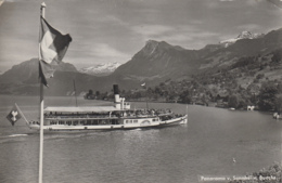 Suisse - Buochs Panorama - Vierwaldstättersee - Bâteaux Vapeur Aube "Schiller" - Postmarked 1965 - Buochs