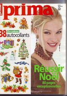 Prima N° 195 Du 01/12/1998 - Noel - Stickers Deco - Mode - Beauté - Recettes - House & Decoration