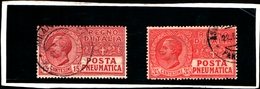 91062) ITALIA-Pneumatica Tipo Leoni - POSTA PNEUMATICA - 1927/1928-USATI - Rohrpost