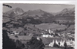 Montbovon - Vue Générale. Fabrique De Carbure Au Premier Plan. Carte Photo - Montbovon