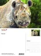 South Africa - 2014 Big Five Rhino Postcard Mint - Rhinocéros