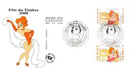 " LA GIRL ET LE LOUP " Sur Enveloppe 1er Jour De 2008 N° YT 4150 + ADH 161. Parfait état. FDC - Comics