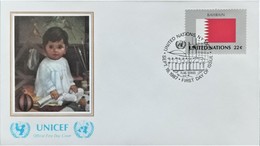 1987 FDC United Nations NY Bahrain - Brieven En Documenten