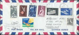 Canada Contrecouer Quebec Registered Letter 1975 Via Yugoslavia.nice Stamps / Timbres .( 2 Scans ) - Covers & Documents