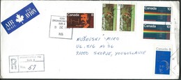 Canada Drummondville Quebec Registered Letter 1973 Via Yugoslavia.nice Stamps / Timbres .( 2 Scans ) - Cartas & Documentos