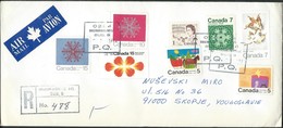 Canada Drummondville Quebec Registered Letter 1971 Via Yugoslavia.nice Stamps / Timbres .( 2 Scans ) - Briefe U. Dokumente