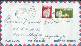 Canada Letter Via Yugoslavia 1972 - Motive Stamps : 1972 Christmas - Storia Postale