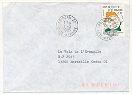Côte D'Ivoire => Env. Depuis ABIDJAN 22 - 4/3/1993 - Affr 200f Anniversaire Inauguration Mine D'Or D'Ity - Costa D'Avorio (1960-...)