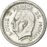 Monnaie, Monaco, Franc, Undated (1943), Poissy, TTB, Aluminium, Gadoury:MC131 - 1922-1949 Louis II