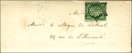 Etoile / N° 2 Vert Foncé, Belles Marges Sur Enveloppe Avec Texte Adressée Localement, Au Verso Càd D'arrivée 1 PARIS 1 ( - 1849-1850 Cérès