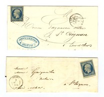 Lot De 2 Lettres Affranchies Avec N° 10 Très Belles Marges. - TB. - 1852 Luigi-Napoleone