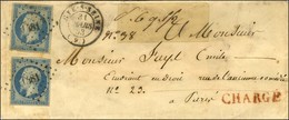 PC 1481 / N° 10 (2) Càd T 15 GYE-S-SEINE (9) Sur Lettre Chargée (scotch Au Recto). 1853. - TB. - R. - 1852 Louis-Napoleon