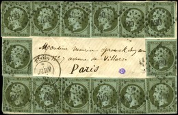 PC 420 / N° 11 (14 Ex. Au Recto + 6 Ex. Au Verso Dont 1ex. Infime Def) Càd T 15 BLOIS (40) Sur Lettre Adressée Au Tarif  - 1853-1860 Napoléon III.