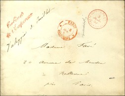 Càd Rouge BUREAU SPECIAL DE L'EMPEREUR / * 3 JUIL. 59 Sur Enveloppe En Franchise Du ' Cabinet / De L'Empereur ' Datée De - 1853-1860 Napoléon III.