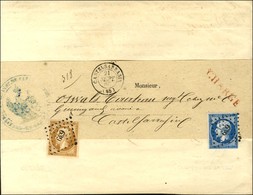 PC 639 / N° 13 + 14 Càd T 15 CASTELSARRASIN (85) Sur Convocation Du Tribunal Chargée Adressée Localement. 1860. - TB / S - 1853-1860 Napoléon III.