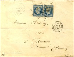 Etoile / N° 15 Paire, Belles Marges Càd PARIS (60) Sur Lettre Pour Amiens, Au Recto Frappe Du PC 65 D'Amiens Sur Les Tim - 1853-1860 Napoléon III.