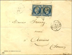 Etoile / N° 15 Paire, Belles Marges Càd PARIS (60) Sur Lettre Pour Amiens, Au Recto Frappe Du PC 65 D'Amiens Sur Les Tim - 1853-1860 Napoleone III