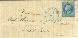 GC Bleu 1019 / N° 29 Càd T 16 Bleu CHOISY-LE-ROI (60) 3 MAI 71 Sur Lettre Avec Texte Daté De Thiais Dans La Période De L - 1863-1870 Napoléon III. Laure