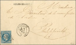 GC 5023 / N° 29 Càd CONSTANTINE / ALGÉRIE + Griffe OULED-RHAMOUN Sur Lettre Avec Texte Daté D'Ouled Rahmoun Pour Philipp - 1863-1870 Napoléon III Con Laureles